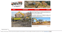 Desktop Screenshot of excavacionesbenito.com