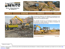 Tablet Screenshot of excavacionesbenito.com